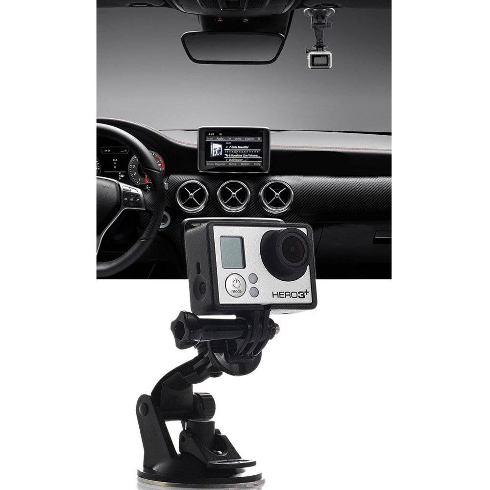 Suction Cup Mount for Gopro，Vinmax Car Windshield and Window Car Mount Holder for GoPro Hero Action Cameras Black