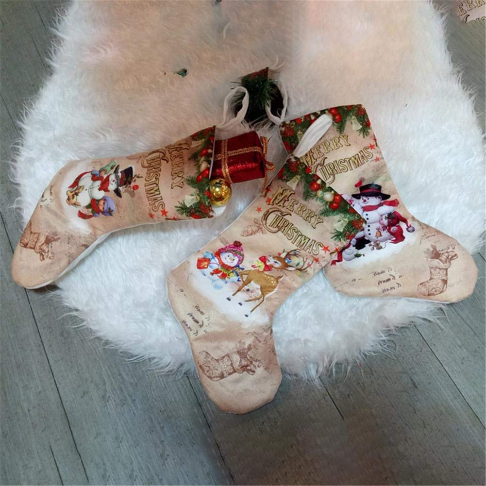 Tomister Juego de 3 Calcetines tamaño Grande Chimenea para Rellenar y