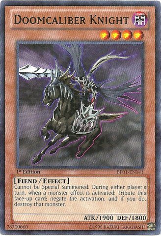 Yu-Gi-Oh! - Doomcaliber Knight (BP01-EN141) - Battle Pack: Epic Dawn - 1st Edition - Starfoil Rare