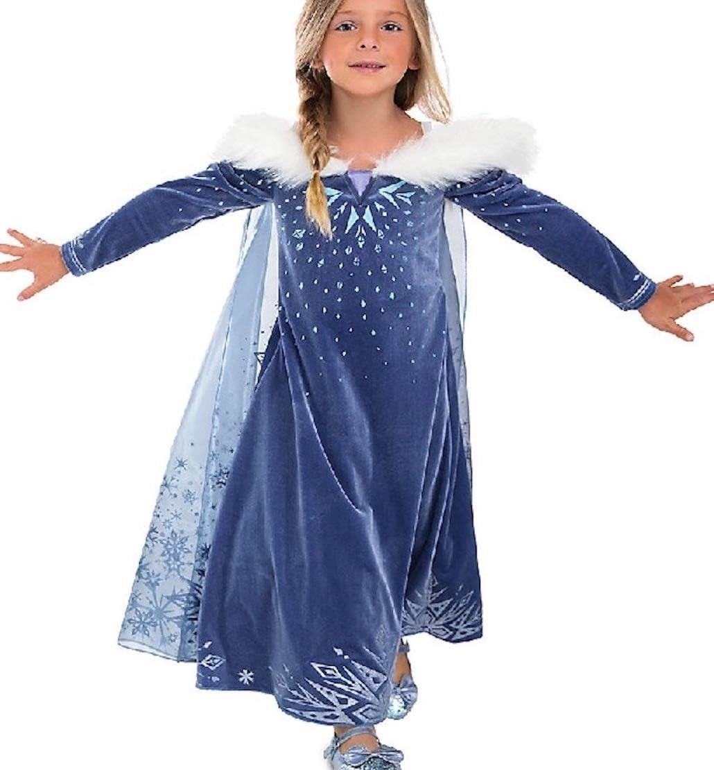 Freefly Frozen Kids Girls Princess Costume Cosplay Fancy Dress
