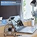 Yosoo 5.2W USB Solar Panel Powered Fan, Mini Portable Fan for Cooling Ventilation Outdoor Home Travelling Camping Chicken House Car Ventilation System, Black 8 Inch