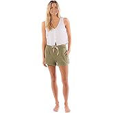 Rip Curl Womens Casual Beach Shorts – Pull-on with Drawstring & Pockets, Comfortable Summer Shorts