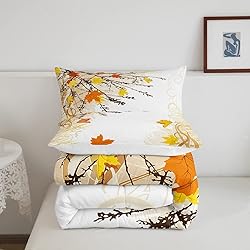 Erosebridal Fall Leaves Comforter Set Queen