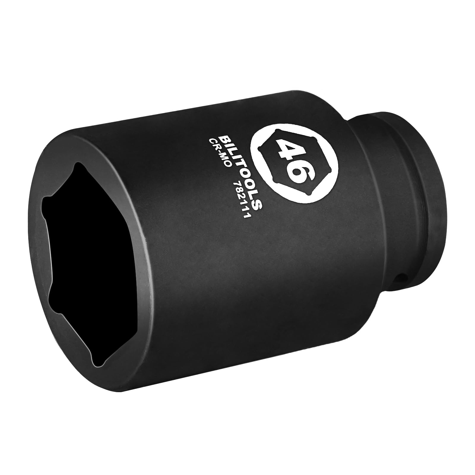 Photo 1 of BILITOOLS 3/4" Drive Deep Impact Socket 46mm, Metric, CR-MO Steel, 6 Pt. Impact Grade Heavy Duty Large Axle Nut Socket