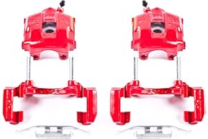 Power Stop Rear S2640A Pair of High-Temp Red Powder Coated Calipers For BMW 320i, BMW 3, BMW 325Ci, BMW 325i, BMW 325xi, BMW 3, BMW 328i, BMW Z4 [Model Specific]