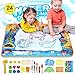Doodle Mat Drawing Toy for Kids, Magic Water Doodle Mat 40X28 inch with 23 Accessories, Aqua Coloring Mat Cognitive Toys for Toddlers Boys Girls Age of 2 3 4 5 6 7 8 Year Old
