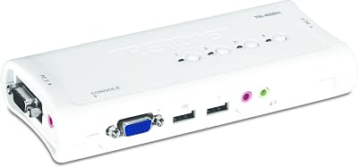 TRENDnet 4-Port USB KVM Switch Kit with Audio