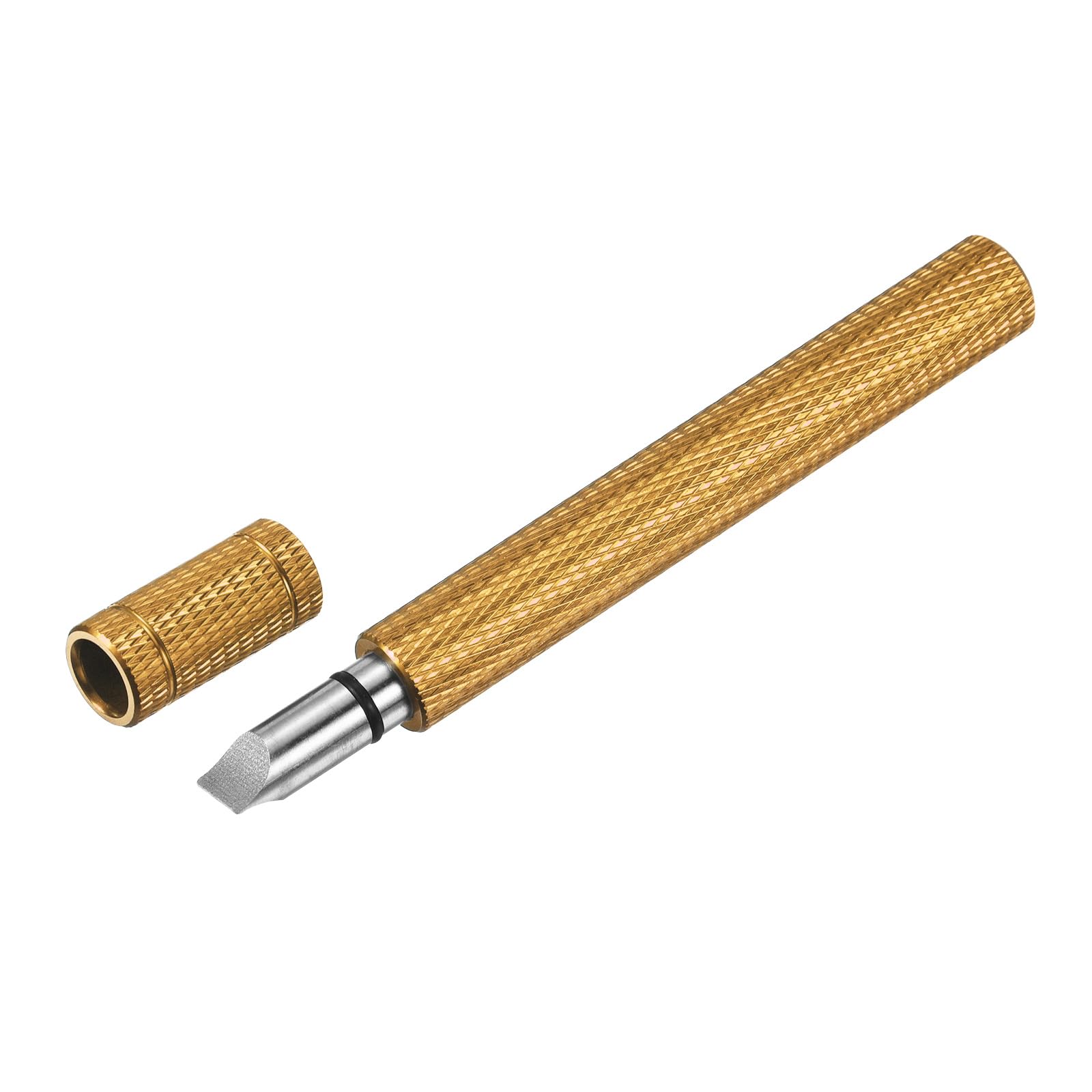 M METERXITY Golf Club Groove Sharpener - U V Type Square Groove Sharpening Tool, Portable, Apply to Golf Irons (Gold)