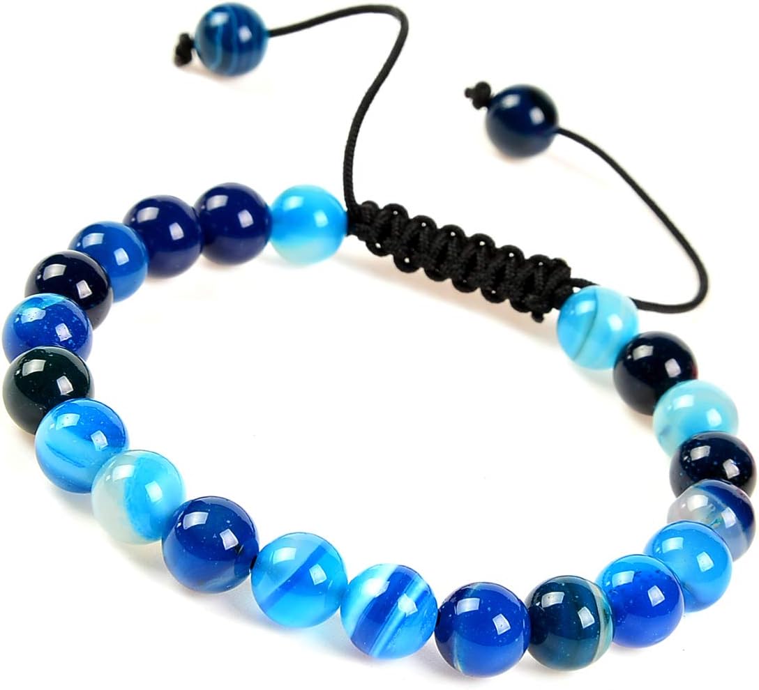 Massive Beads Real Black Tourmaline Yoga Healing Root Base Chakra Protection Bracelet Natural Gemstones Emotional Stailization (Black Tourmaline): Jewelry