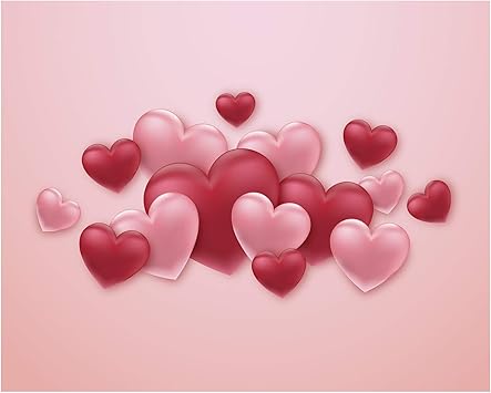 Amazon Com Valentine S Day Bunch Of Hearts Photo Backdrop Banner