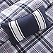 MIZONE Cozy Comforter Set Cabin Lifestyle Plaid Design All Season Bedding Matching Shams, Decorative Pillow, Twin/Twin XL, Elliot Blue