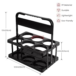 Bodaon 6 Cup Drink Carrier with Handle, Plastic Cup