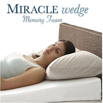 Miracle Wedge Memory Foam Pillow For Acid Reflux Gerd Snoring