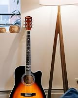 Winzz 4/4 Electro-Acoustic Guitar Sunburst 41 Inches Beginner Kit view 2