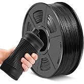 JAYO TPU Filament 1.75mm Black 1KG, Flexible 3D Printer Filament with Shore Hardness 95A, Strong Elasticity, Abrasion Resistance, Low Warping, Compatible with Most FDM 3D Printers