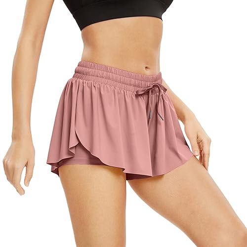 Flowy Athletic Shorts for Women Gym Yoga Workout Running Wear