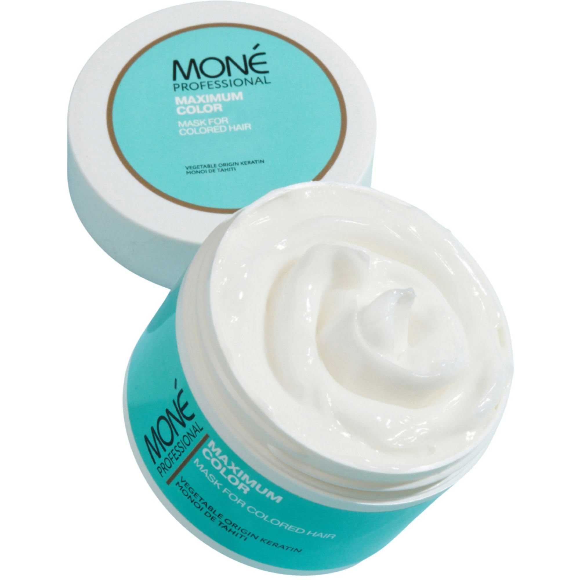 MONÉ PROFESSIONAL Dry Damaged Coloured Hair Mask - Deep Hydrating, Moisturising, Conditioning, Repairs, Shine, Colour Vibrancy - Keratin, Shea butter, Monoï de Tahiti, Coconut hair oil 300 ml