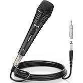 TONOR Dynamic Karaoke Microphone for Singing with 4.5m XLR Cable, Metal Handheld Mic Compatible with Karaoke Machine/Speaker/