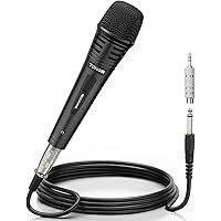 TONOR Dynamic Karaoke Microphone for Singing with 4.5m XLR Cable, Metal Handheld Mic Compatible with Karaoke Machine/Speaker/