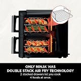 Ninja Double Stack Air Fryer 7.6L Dual Drawers 4 Levels Black SL300UK view 2
