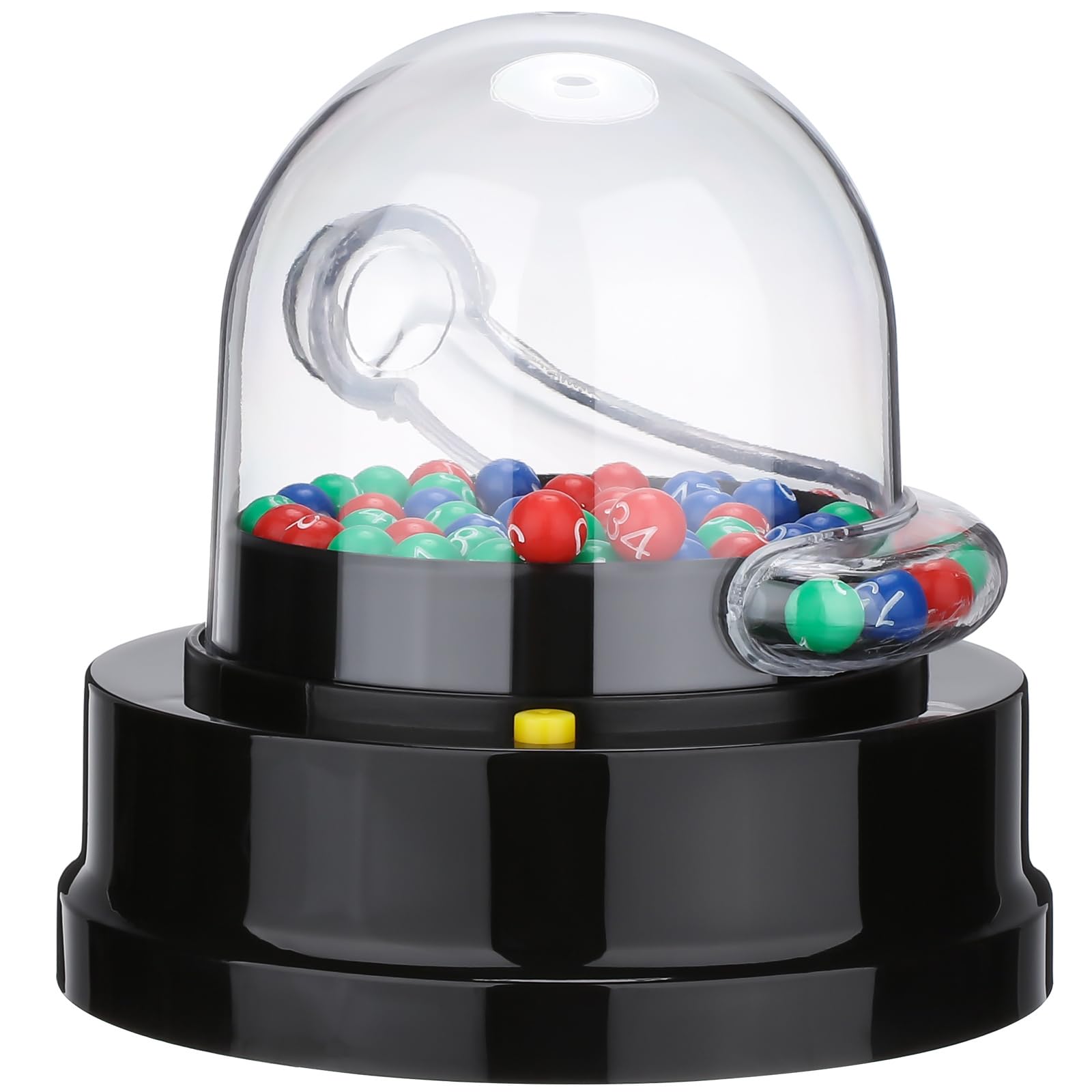 jojofuny Mini Electric Lotter Machine: Lucky Number Picker with 49 Number for Bingo Cage Games - Family Group Entertainment for Lucky Ball Bar Party