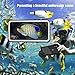 AMORNO iPhone X Waterproof Case, Underwater Full Sealed Cover Wireless Charging Support Snowproof Dirtproof Shockproof with Built-in Screen Protector for iPhone X Black