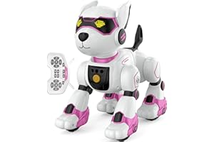 ANYSUN Robot Dog for Kids, Remote Control Dog with Voice Touch Interaction and lmitation Show, Programmable Gesture Sensing Dog Robot, Singing, Dancing, Talking, Smart Stunt Robot Dog Toy Gift for Boys Girls
