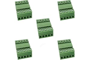 Jienk 5Set 5-Pin 300V 8A KF2EDGK 3.5mm Pitch Screw Terminal Block Pluggable Connector for 28-16AWG