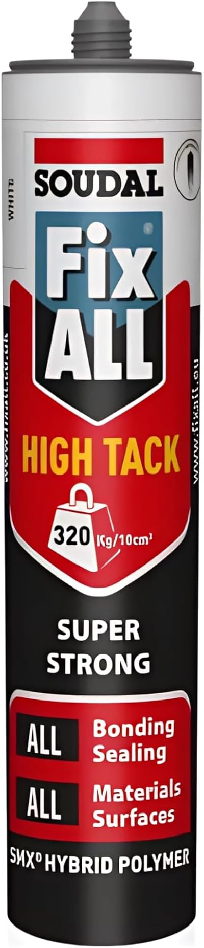 Soudal Fix All High Tack Super Strong Adhesive White No Nails 290ml