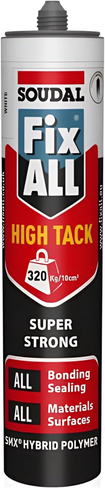 Soudal Fix All High Tack Super Strong Adhesive White No Nails 290ml