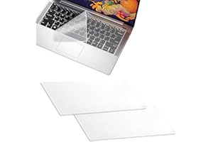 SYNTHORA Laptops 2pcs Clear Keyboard Cover Skin, Ultra Thin Silicone Waterproof Dustproof Protector for 12-14 Inch Laptops Ke