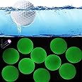 Aolowewin Glow in The Dark & Floater Golf Ball, Luminous Golf Float Ball, Night Practice Glow Floating Golf Ball, Night Golf & Water Golf, Light Up for 20~30 Mins, with 1x UV Flashlight