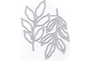 DzIxY Two Leaves Frames Metal Cutting Dies for Card Making Kit Embossing Paper Die Cuts Scrapbook Machine Stencils Storage Po
