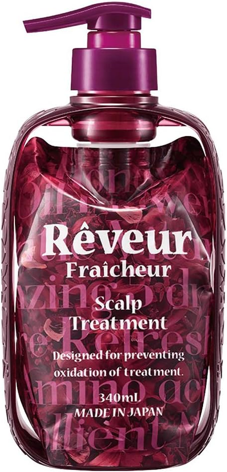 Reveur Fraicheur Scalp Hair Treatment Dispenser Set 340ml - Eve Rose Berry Scent (Green Tea Set)