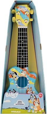 HTI Blueys My 1st Guitar Toy Ukulele 4 Nylon Strings 3+ Kids Gift view 5