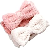 LAOJU Spa Headbands 2PCS Makeup Hair Band Bowknot Facial Wrap for Yoga Shower view 7