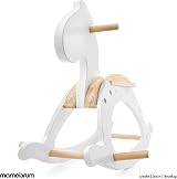 Mamabrum Wooden Rocking Horse White Classic Rocker Toy Child 1+ Year 50kg view 9