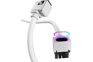 AsiaHorse Hydrus-8PIN GPU PSU Extension Cable ARGB Light, Copper Wire Power Extension Cable Integrated Minimalist Design, 200