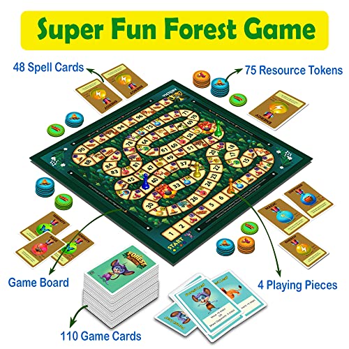 TORTUE Forest Run Board Game for Kids Promotes Logical Thinking, Math