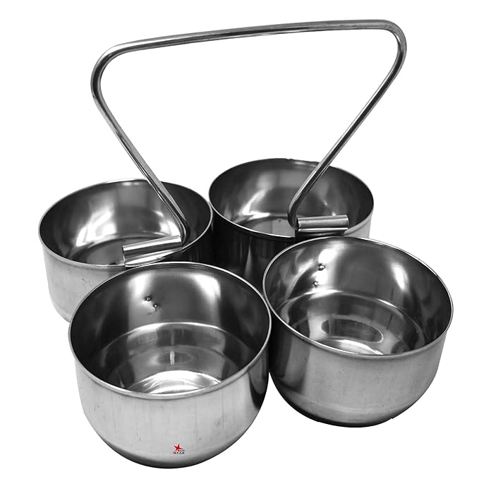Nutristar Stainless Steel 4 Piece Serving Bowls Set with Solid Handle