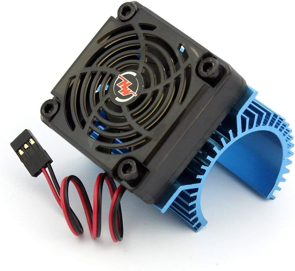 thumbnail image 2 of Hobbywing Ezrun 5V C4 Cooling Fan & 44 X 65mm Motor Heat Sink System RC Motor Fan For 1/8 Car#86080130 Blue,Get Funshobby Decal 2 of 14