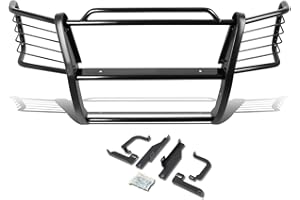DNA Motoring GRILL-G-011-BK Front Bumper Brush Grille Guard Compatible with 03-07 Silverado 2500 HD/Classic / 3500 / Classic, Black
