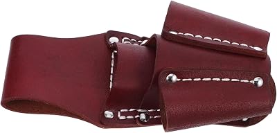 DOITOOL Cowhide Tool Pouch 4 Pockets Leather Waist Organizer for Gardeners