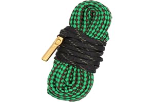 Gun Bore Cleaner - Reusable Compact Bore Snakes for Rifle, Pistol & Shotgun (Calibers: .223 5.56mm, .22, 9mm, .380, .30, .308
