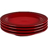 Le Creuset Stoneware Set of 4 Salad Plates, 8.5" each, Cerise