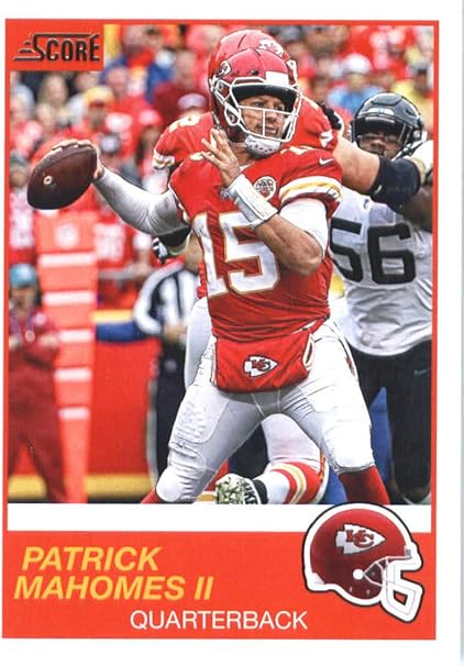 patrick mahomes score jersey card