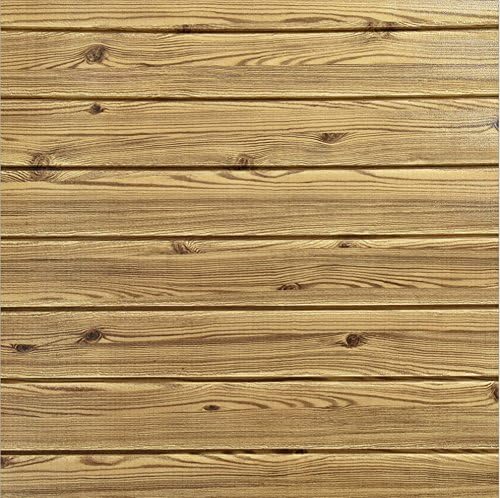 DELISI 10PCS Self-adhesive 3D Flexible Wood Texture Peel and Stick Wallpaper Panels PE Foam Decor for Living Room, Bedroom and TV Sofa Background(27.6"x 30.3",Brown Wood)