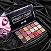 UCANBE Highly Pigmented Eyeshadow Palette 18 Colors Matte Shimmer Glitter Blendable Long Lasting Eye Shadow Palettes with Makeup Brushes Kit Beauty Cosmetics Set