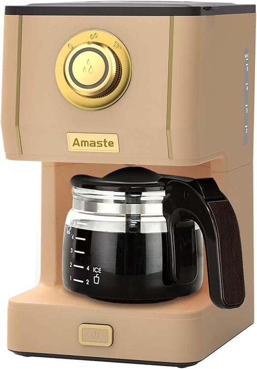 AMASTE Coffee Machines, Drip Coffee Maker with 25 Oz Glass Coffee Pot