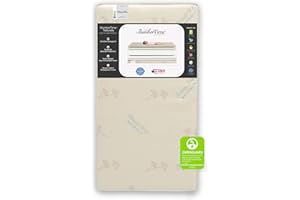 DELTA CHILDREN Simmons Kids SlumberTime Naturally 2-Stage Premium Plant-Based Soy Foam Baby Crib Mattress & Toddler Mattress - Waterproof - GREENGUARD Gold & CertiPUR-US Certified - Ideal Firmness - Made in USA
